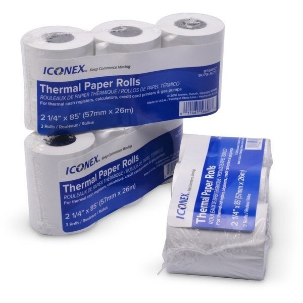 Paper, Roll, 2.25""X85', 3Pk, Iconex, Mfr#: ICX90780076