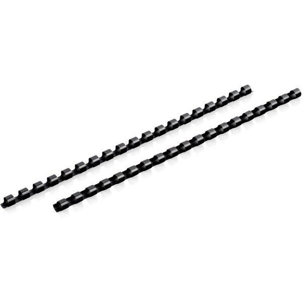 Binding Spines, 19-Hole, 40-Sheet Capacity, 5/16", 125/BX, BK PK, Mead, Mfr#: MEA4000131