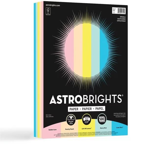 Brights Sprinkle 24Lb Pk, Astrobrights, Mfr#: WAU91714