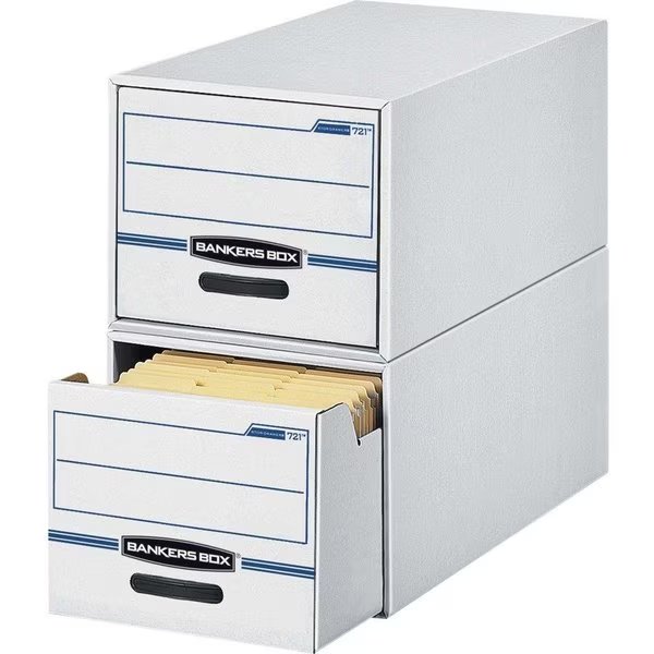 Storage Drawers, Letter, 12-1/2"x23-1/4"x10-3/8", 6/CT, WE/BE PK, Bankers Box, Mfr#: FEL00721