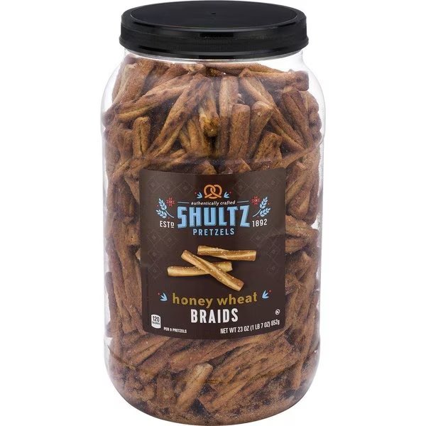 Honey Wheat Braided Pretzels, Black/White, Office Snax, Mfr#: OFX6270