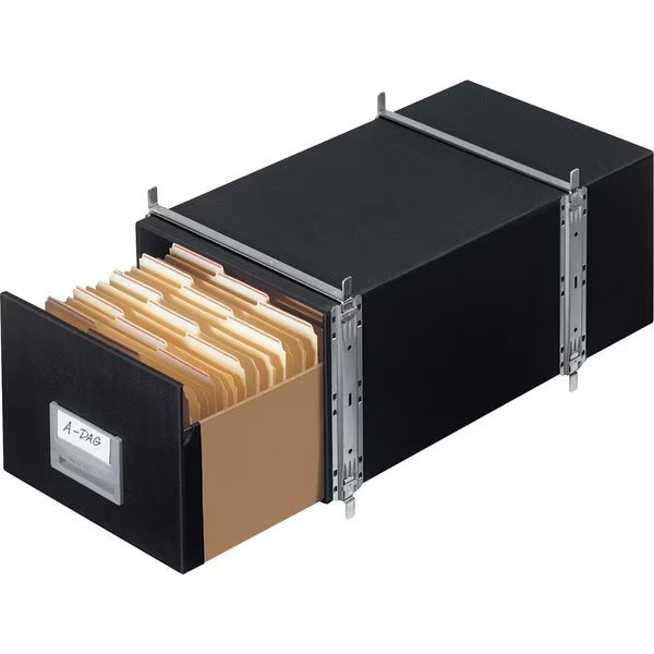 Staxonsteel Storage Drawers, Ltr, 12"Wx24"Dx10-1/2"H, 6/CT, BK PK, Bankers Box, Mfr#: FEL00511