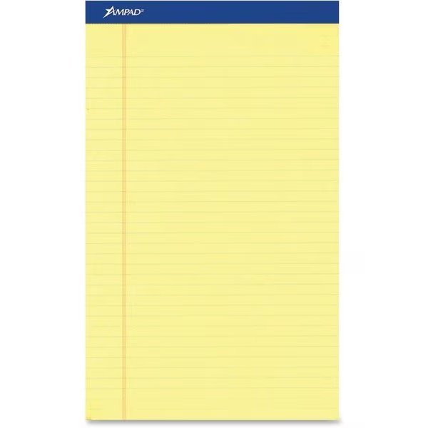 Pad, Legal, 8.5X11.75, 50Sh, Ca Pk, Ampad, Mfr#: TOP20220