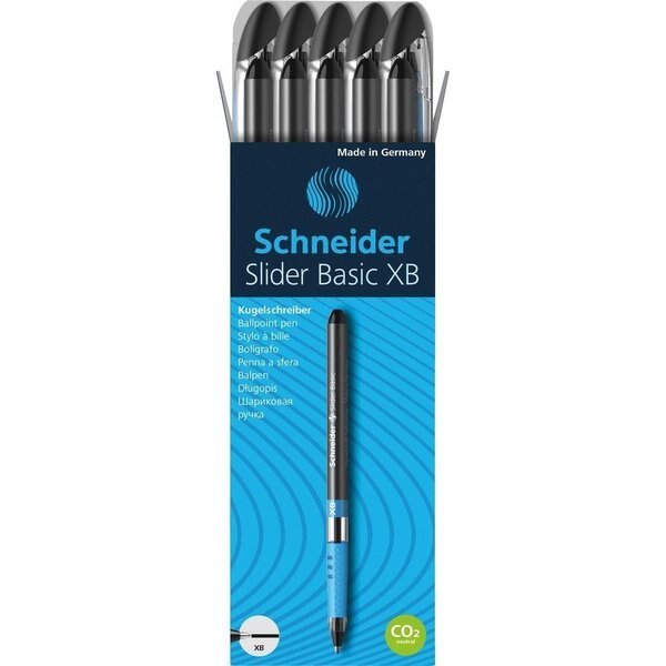 Pen, Ballpoint, Slider Basic, 1.4mm Point, 10/PK, Black 10PK, Rediform, Mfr#: RED151201