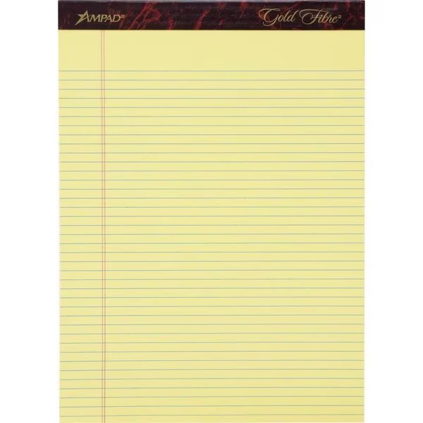 Pad, Gldfbr, Nrw, 8.5X11.75, Ca Pk, Ampad, Mfr#: TOP20022