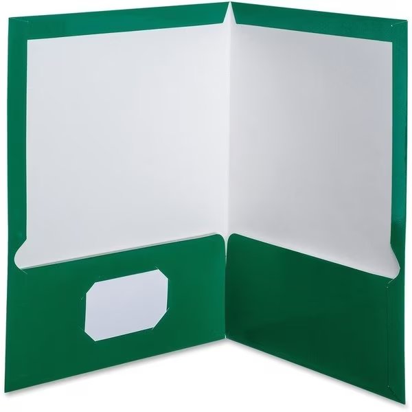 Folder, 2Pocket, Laminated, Gn Pk, Oxford, Mfr#: OXF51717