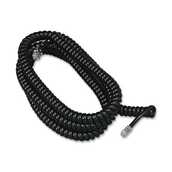Phone Handset Cord, Coil, 25', Black, Softalk, Mfr#: SOF42261