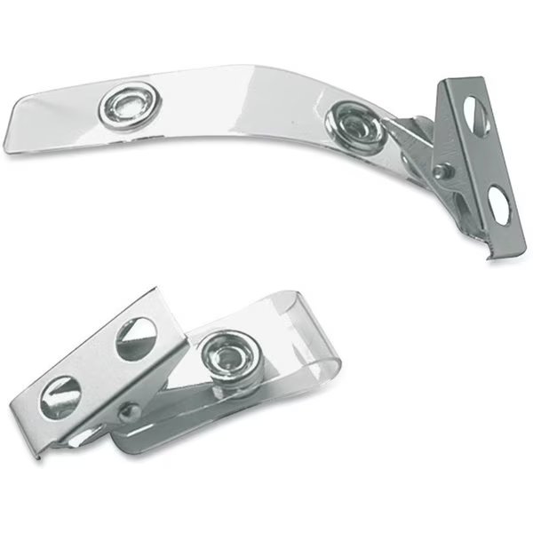 ID Strap Clips, Prepunched, Vinyl, 100PK, Clear, Sicurix, Mfr#: BAU68010BX