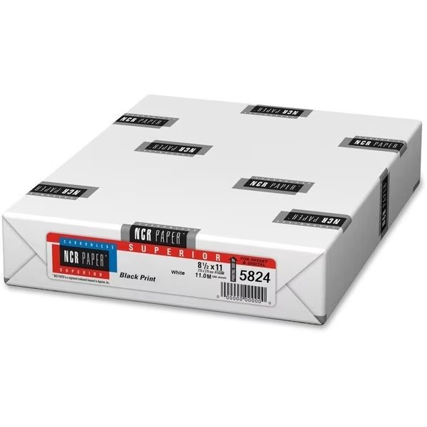 Paper, Carbonless, Cfb Single Pk, Ncr Paper, Mfr#: NCR5824