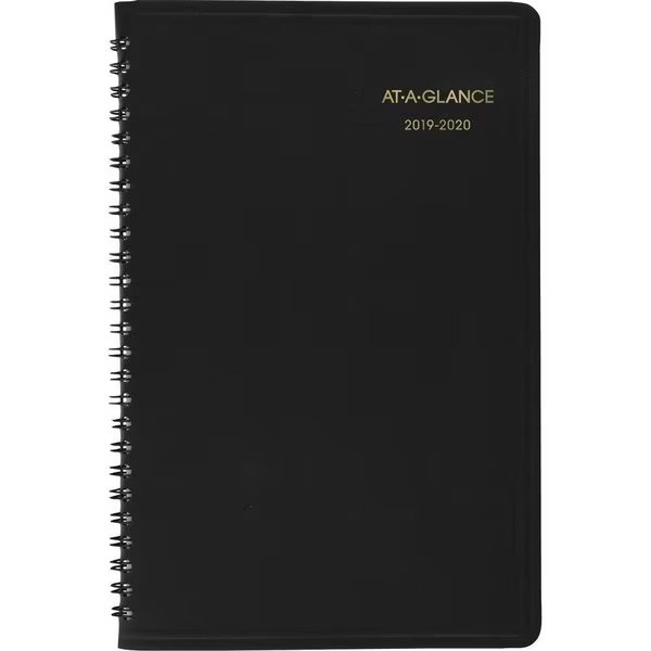 Book, Appt, Wk, Ay, Leather, Bk, At-A-Glance, Mfr#: AAG7095705