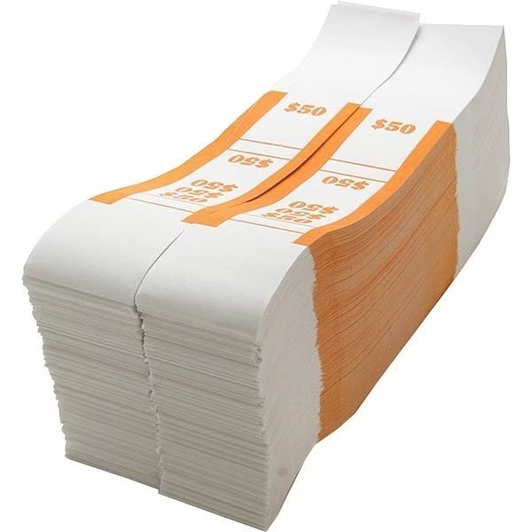 Strap, Currency, $50, Orange Pk, Sparco, Mfr#: SPRBS50WK