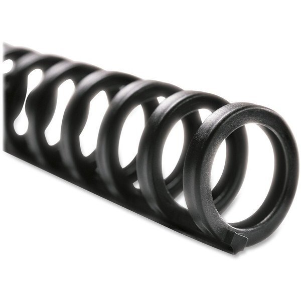 Zip Spines, 32-Hole, 1/2"Dia, 85-Sheet Cap, 25/PK, Black PK, Gbc, Mfr#: GBC2515660