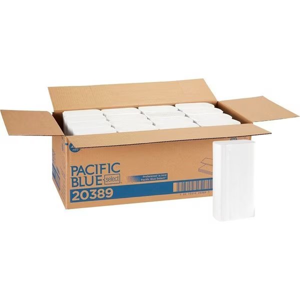 Multifold Paper Towels, White, 16 PK, Pacific Blue Select, Mfr#: GPC20389