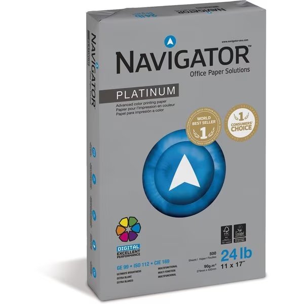 Paper, 24#, 11X7, Premium Pk, Navigator, Mfr#: SNANPL1724
