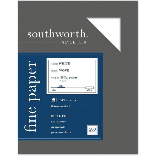 Paper, 100% Cotton, 20#, We Pk, Southworth, Mfr#: SOU13C