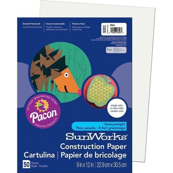Paper, Constrc, 9X12, We, 50Sh Pk, Sunworks, Mfr#: PAC9203