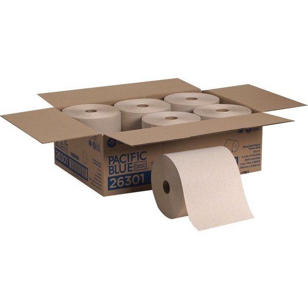 Paper Towels, Brown, 6 PK, Pacific Blue Basic, Mfr#: GPC26301