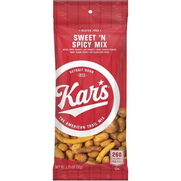 Sweet N Spicy Trial Mix, 1.75 oz., 24/BX PK, Kars, Mfr#: KARSN08384