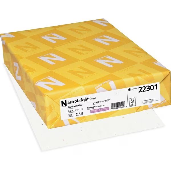 Paper, Astrobrt, 24#, Strdstwe Pk, Astrobrights, Mfr#: WAU22301