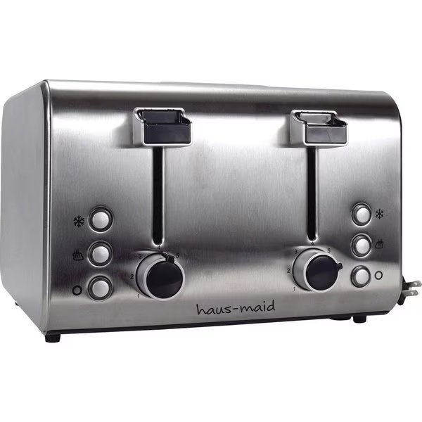 Toaster, 4-Slice, 12-7/10"x12-1/2"x9", Stainless Steel, Coffee Pro, Mfr#: CFPOG8590