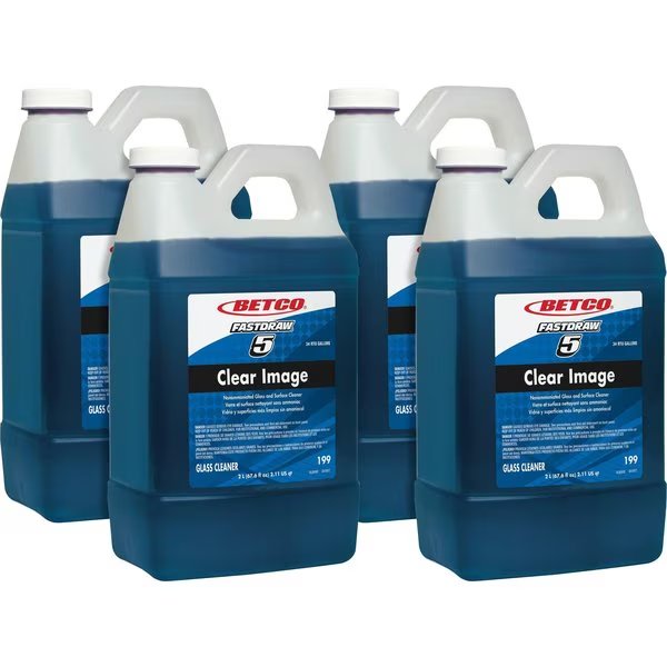 Liquid Deep Blue Glass Cleaner - FASTDRAW 23, Multi, 4 PK, Betco, Mfr#: BET1814700
