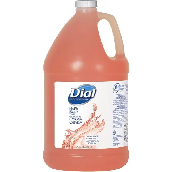Dial Prof Body/Hair Shampoo, 1Gal, , Peach, PK 4, Dial Professional, Mfr#: DIA03986