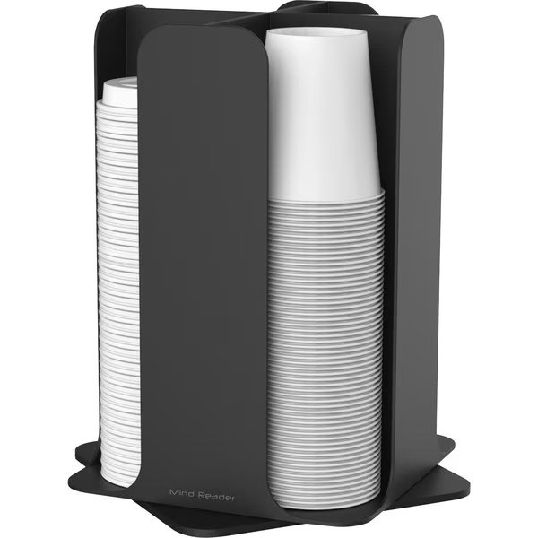 HOLDER, CUP, LID, BREAKROOM, BK, Mind Reader, Mfr#: EMSCDISPBLK