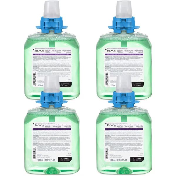 Hair/Body Wash, Foam, f/PROVON FMX-12, 1250ml, , GN, PK 4, Gojo, Mfr#: GOJ518704