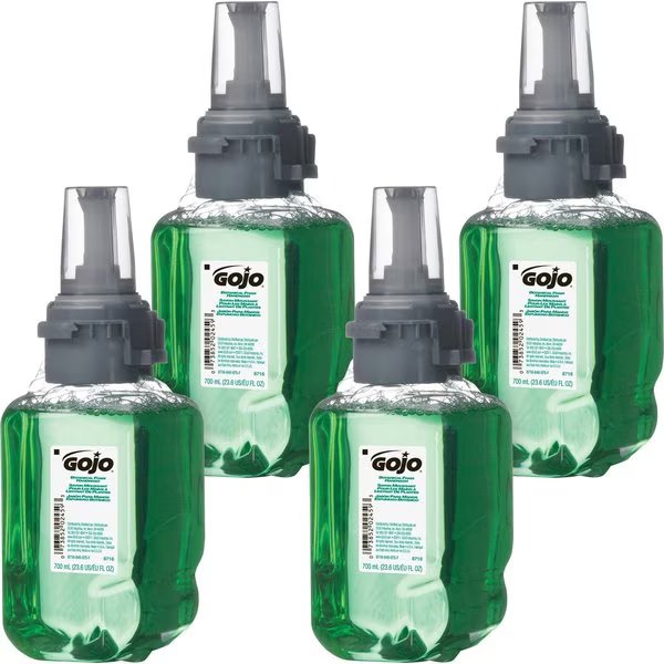 23.7 fl oz (700 mL) ADX-7 Dispenser Refill Botanical Foam Soap 4 PK, Gojo, Mfr#: GOJ871604CT