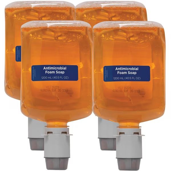 40.6 fl oz (1200 mL) Antimicrobial BZK Foam Soap Manual Dispenser Refills 4 PK, Pacific Blue Ultra, Mfr#: GPC43819