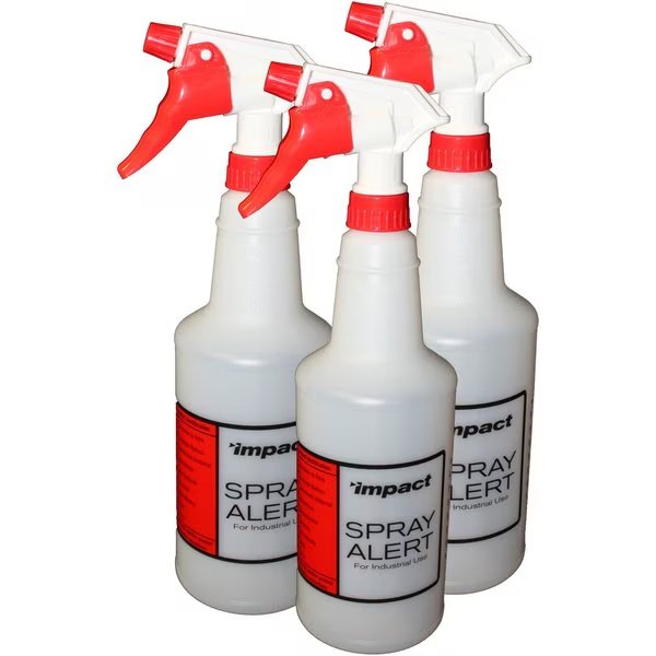 Spray Bottles, 24oz, 4-1/2"Wx3/5"Diax11"H, , White, PK 3, Spray Alert, Mfr#: IMP5024SS