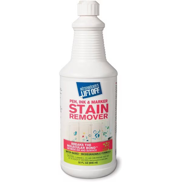 Pen/Ink/Marker Stain Remover, 32 fl oz (1 quart) 6 PK, Motsenbockers Lift Off, Mfr#: MOT40903CT