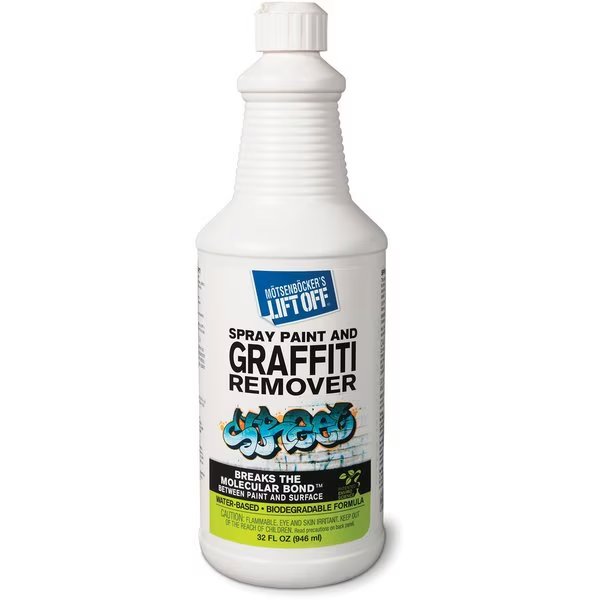 Spray Paint/Graffiti Remover, 32 fl oz (1 quart) 6 PK, Motsenbockers Lift Off, Mfr#: MOT41103CT