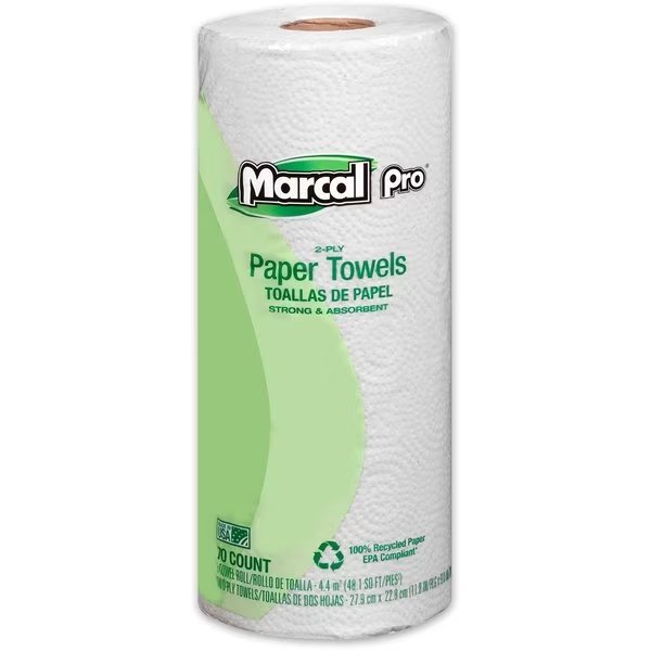 Sheets Paper Towels, 70 Sheets, White, 15 PK, Marcal Pro, Mfr#: MRC610
