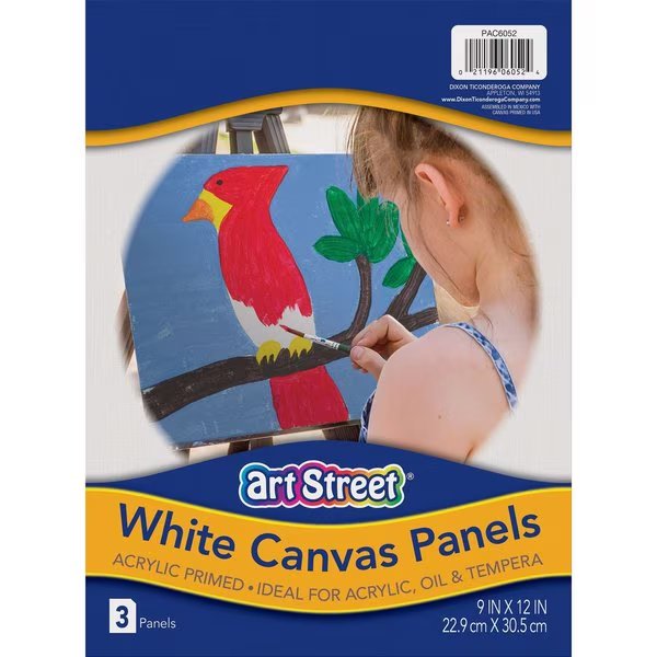 PANEL, CANVAS, 9X12, WE, 3PK, Art Street, Mfr#: PACAC6052