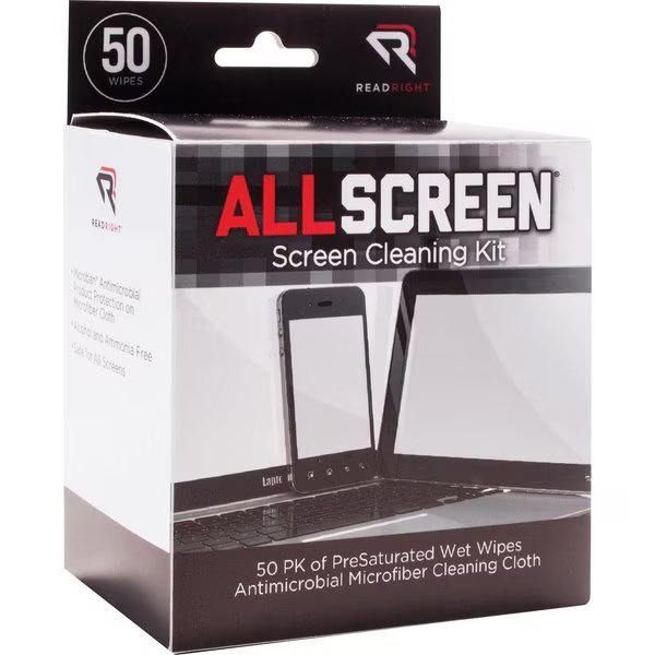 Screen Cleaning Kit, Alcohol-Free, Multi, PK 50, Advantus, Mfr#: REARR15039