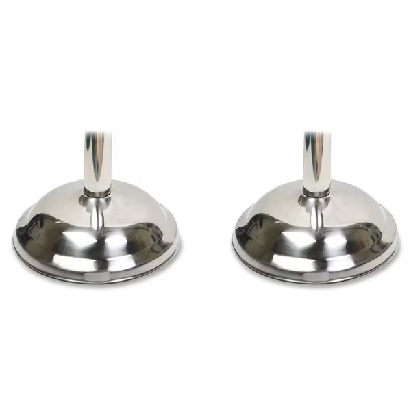 Bell-Shaped Bases, 12" Diameter, 2/BX, Stainless Steel 2PK, Tatco, Mfr#: TCO11001