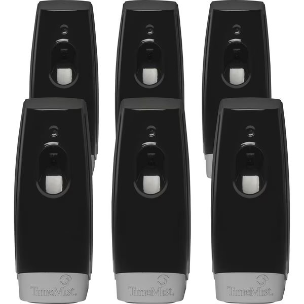 Air Freshener Dispenser, Adj Settings, Flex Prog BK, PK 6, Timemist, Mfr#: TMS1047811CT