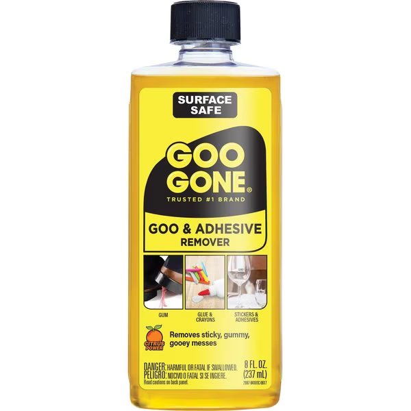 Adhesive Remover, w/Citrus Scent, 8 oz Orange, PK 12, Goo Gone, Mfr#: WMN2087CT