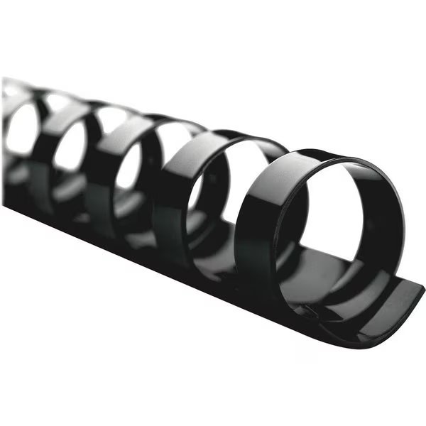 Binding Combs, 225-Sht Cap, 1"Diameter, 100/BX, Black PK, Gbc, Mfr#: GBC4000118