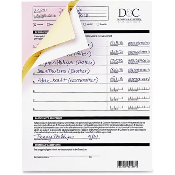 Paper, Carbonless Cfb, We Pk, Nekoosa, Mfr#: NEK17393