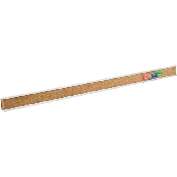 Bulletin Bar, Self-healing Cork, 36"L, Aluminum frame, Quartet, Mfr#: QRT2005