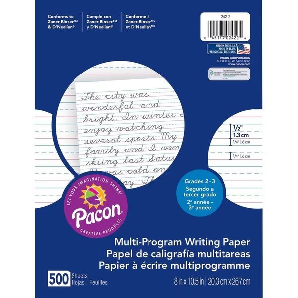 Paper, Hndwrtng, 2Nd&3Rd Grde Pk, Pacon, Mfr#: PAC2422