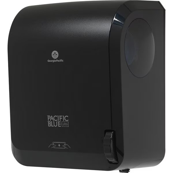 Dispenser f/Paper Towels, Mechanical, 12-9/10"x9"x16", Black, Pacific Blue Ultra, Mfr#: GPC59589