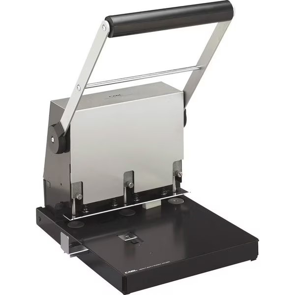Heavy-Duty 3-Hole Punch, 9/32", 300-Sht Cap., Platinum, Carl Mfg, Mfr#: CUI63300