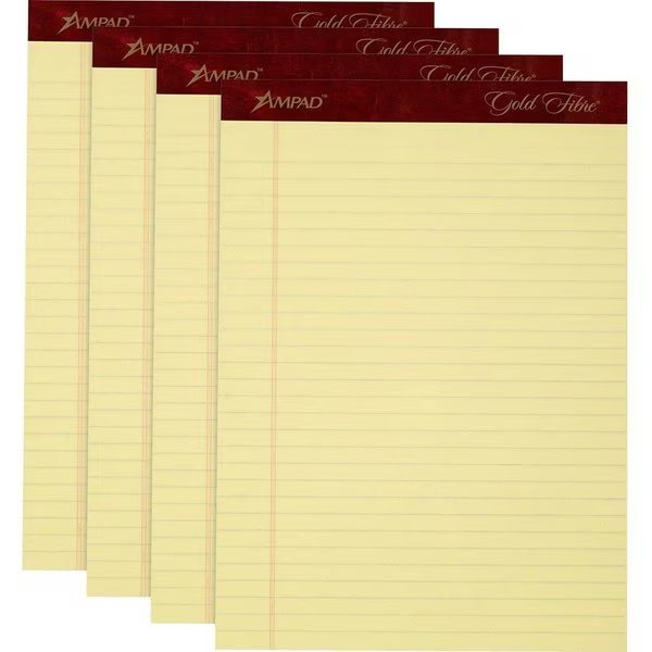 Pad, Legal, 8.5X11.75, 4Pk, Ca Pk, Tops, Mfr#: TOP20032