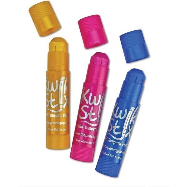 Tempera Paint Sticks, Kwik Stix, 72/BX, AST Metallics, The Pencil Grip, Mfr#: TPG629