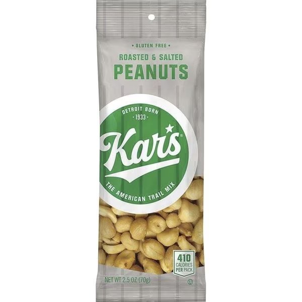 Peanuts, Salted, Roasted, 2.5 oz, 12/BX PK, Kars, Mfr#: KARSN08237