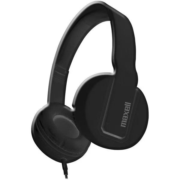 Maxwell Solid2 Headphones, Black, Maxell, Mfr#: MAX290103