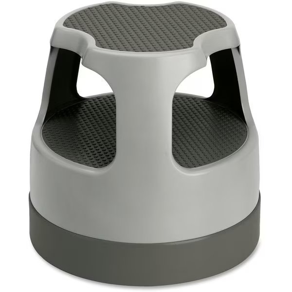 Scooter Stool, 300 lb Cap., 15-7/16"x15-7/16"x15", Gray, Cramer, Mfr#: CRA50011PK82
